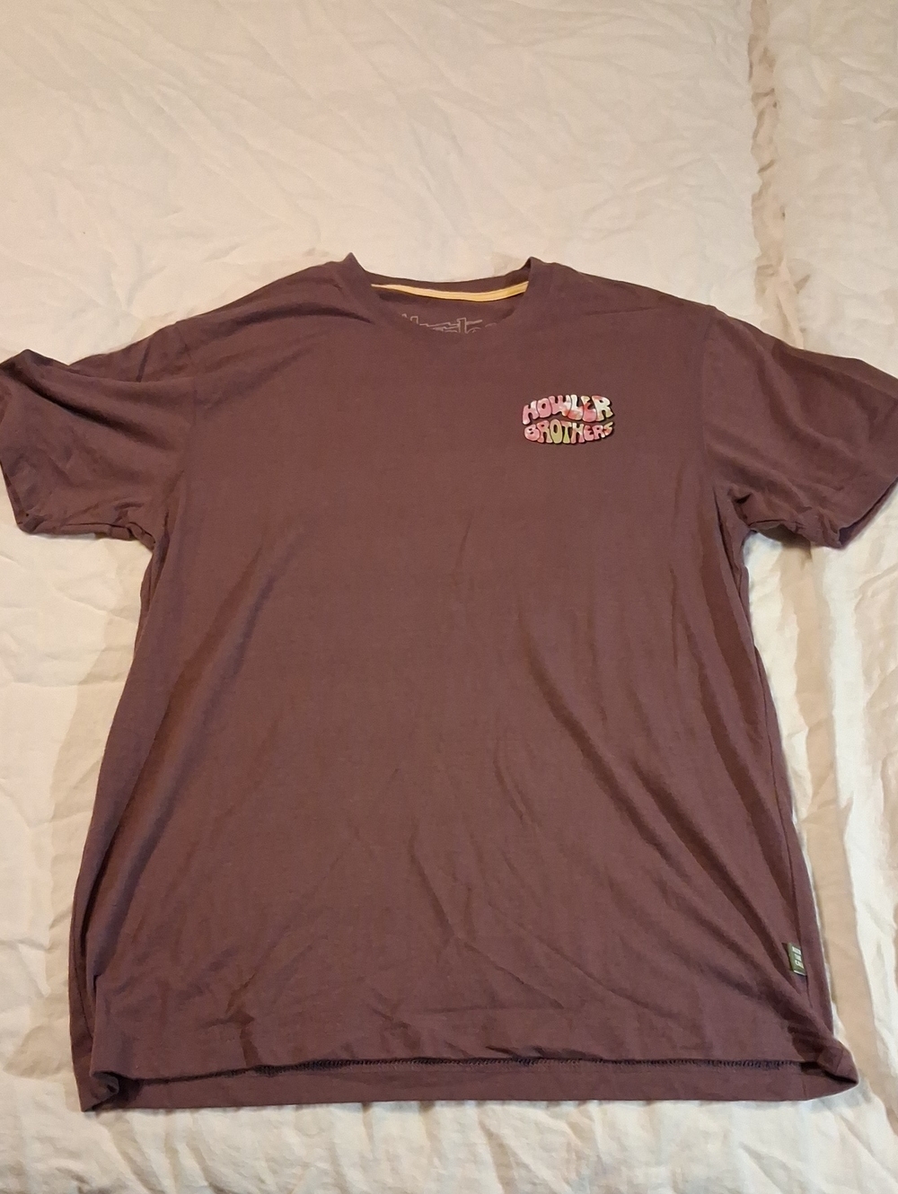 Howler Brothers Short Sleeve Tee in Mauve Brown with Logo